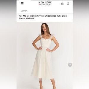 Just Me sleeveless crystal detail - BRAND NEW